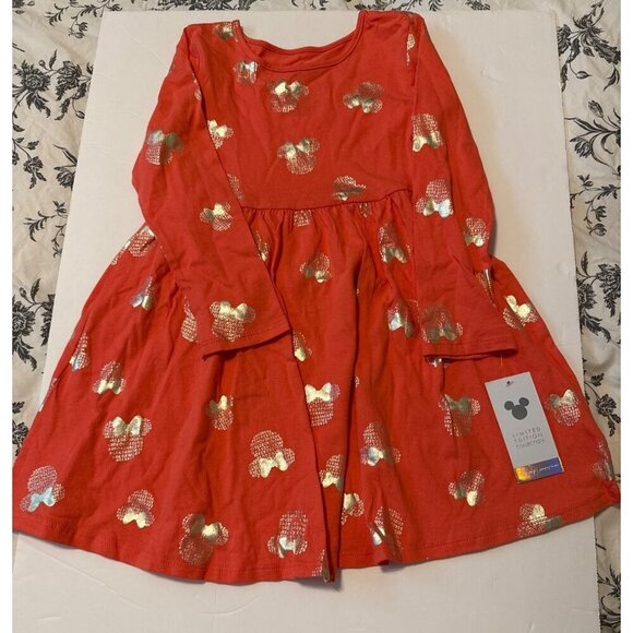 Disney Jumping Beans Limited Edition Minnie Mouse Toddler Dress Girl Size 5T NEW - Picture 1 of 12